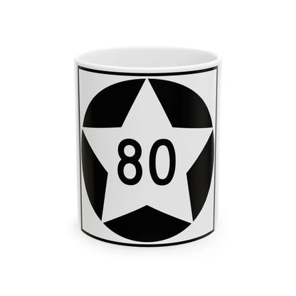 MN-80 1934 (Minnesota) (Road Sign) White Coffee Mug 11oz - Go Mug Yourself