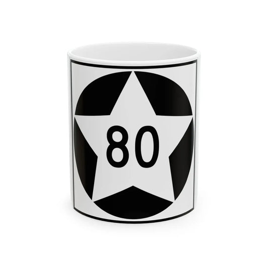 MN-80 1934 (Minnesota) (Road Sign) White Coffee Mug 11oz - Go Mug Yourself