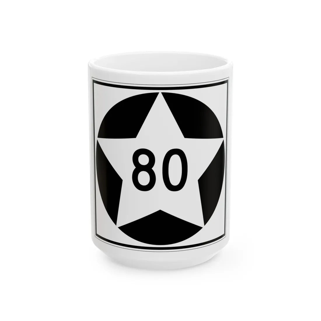 MN-80 1934 (Minnesota) (Road Sign) White Coffee Mug 15oz - Go Mug Yourself