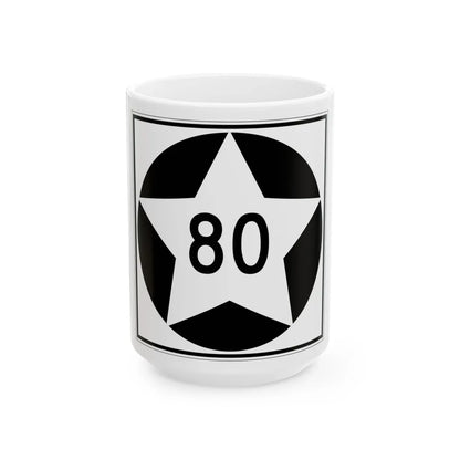 MN-80 1934 (Minnesota) (Road Sign) White Coffee Mug 15oz - Go Mug Yourself