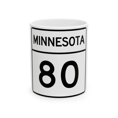 MN-80 1948 (Minnesota) (Road Sign) White Coffee Mug 11oz - Go Mug Yourself