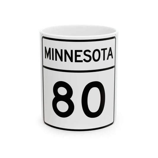 MN-80 1948 (Minnesota) (Road Sign) White Coffee Mug 11oz - Go Mug Yourself