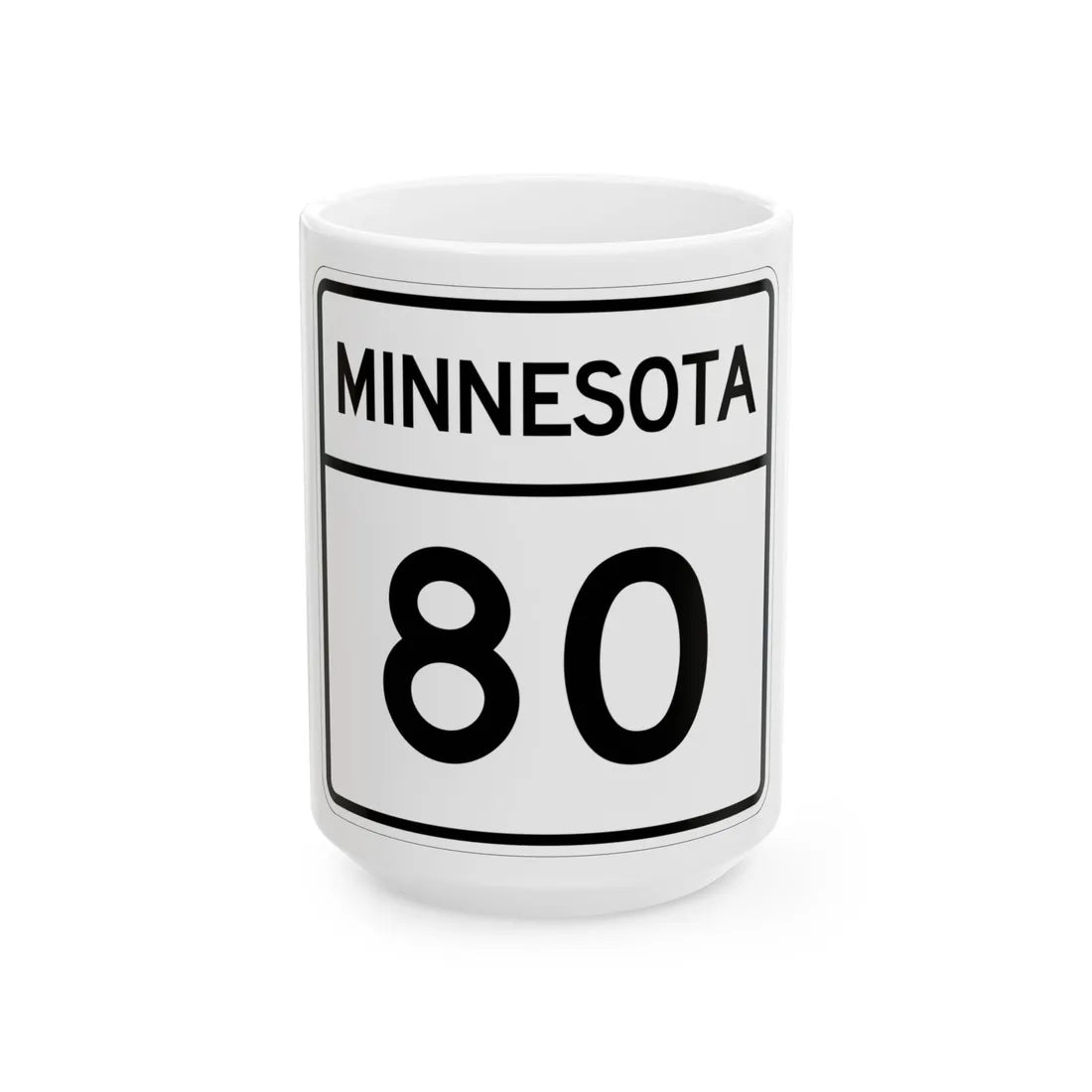 MN-80 1948 (Minnesota) (Road Sign) White Coffee Mug - Go Mug Yourself