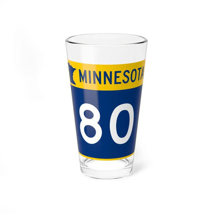 MN-80 (Minnesota) (Road Sign) Pint Glass 16oz 16oz - Go Mug Yourself