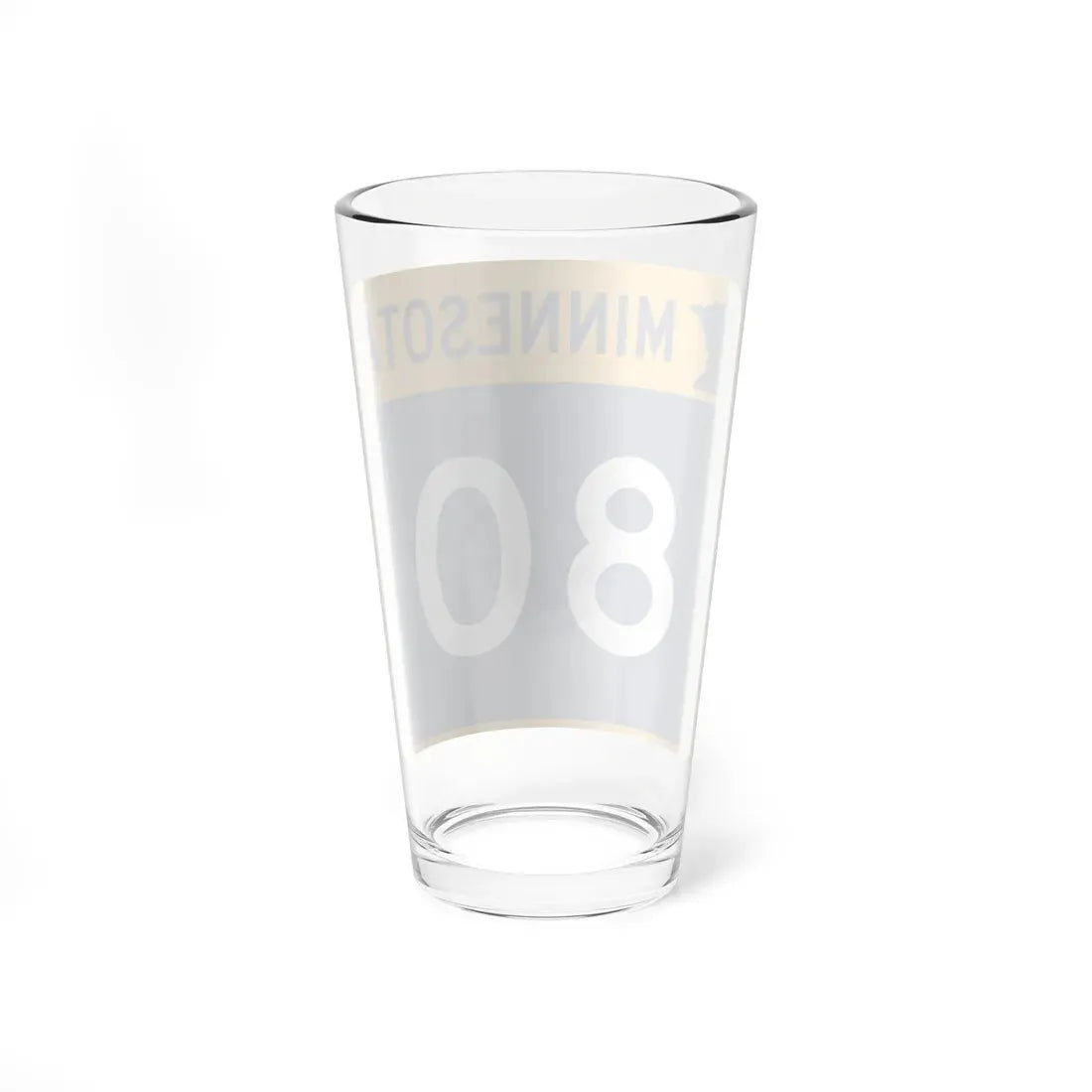 MN-80 (Minnesota) (Road Sign) Pint Glass 16oz - Go Mug Yourself