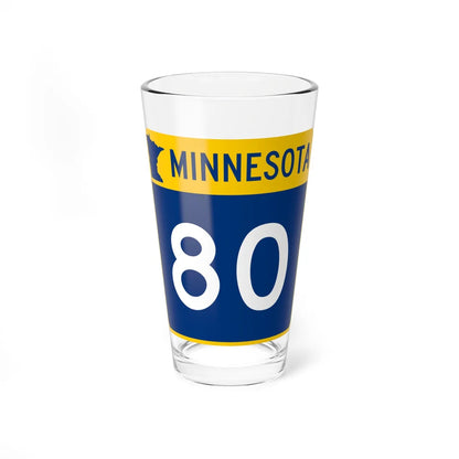 MN-80 (Minnesota) (Road Sign) Pint Glss 16oz 16oz - Go Mug Yourself