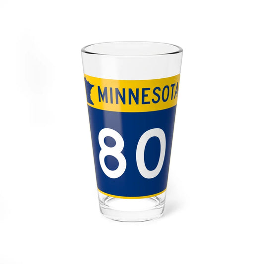 MN-80 (Minnesota) (Road Sign) Pint Glss 16oz 16oz - Go Mug Yourself