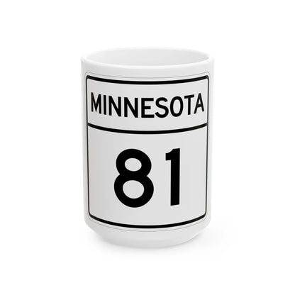 MN-81 1948 (Minnesota) (Road Sign) White Coffee Mug 15oz - Go Mug Yourself