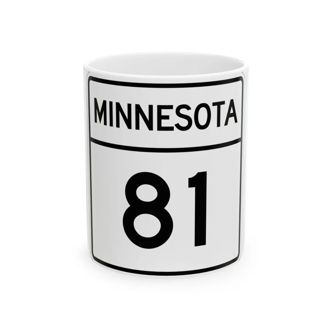 MN-81 1948 (Minnesota) (Road Sign) White Coffee Mug - Go Mug Yourself