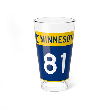 MN-81 (Minnesota) (Road Sign) Pint Glass 16oz 16oz - Go Mug Yourself