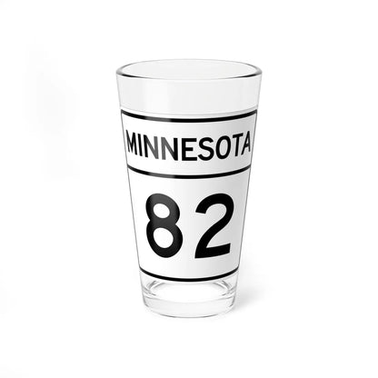 MN-82 1948 (Minnesota) (Road Sign) Pint Glass 16oz 16oz - Go Mug Yourself