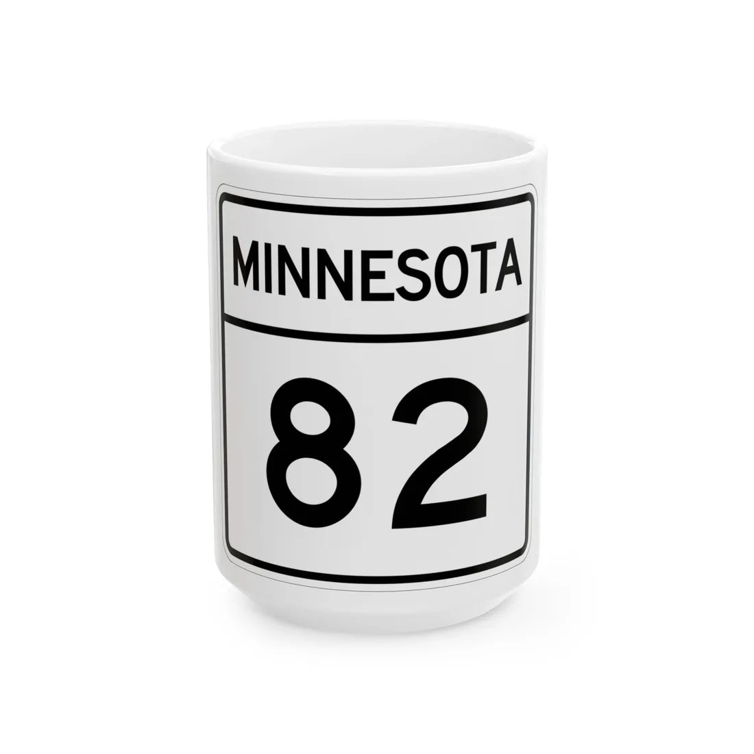 MN-82 1948 (Minnesota) (Road Sign) White Coffee Mug 15oz - Go Mug Yourself