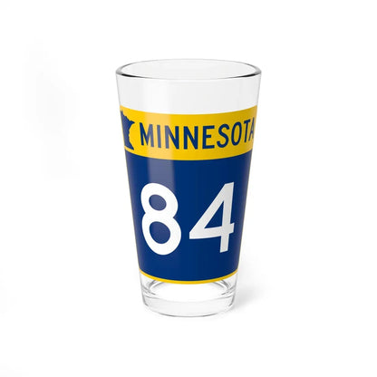 MN-84 (Minnesota) (Road Sign) Pint Glass 16oz - Go Mug Yourself