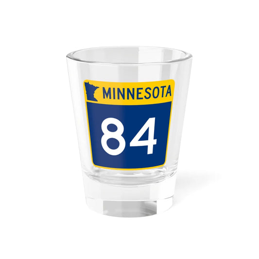 MN-84 (Minnesota) (Road Sign) Shot Glass 1.5oz 1.5oz - Go Mug Yourself