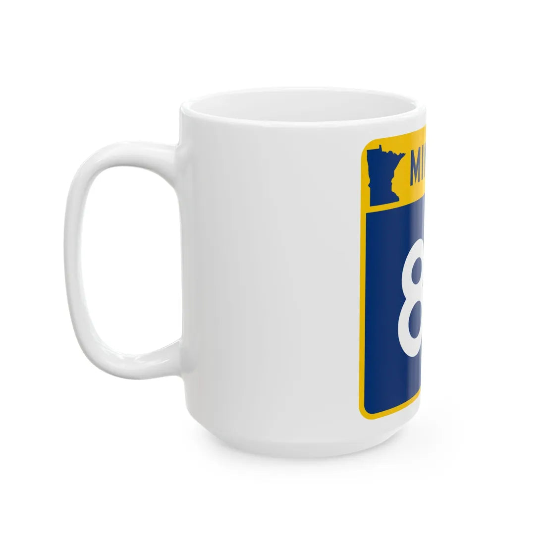 MN-84 (Minnesota) (Road Sign) White Coffee Mug - Go Mug Yourself