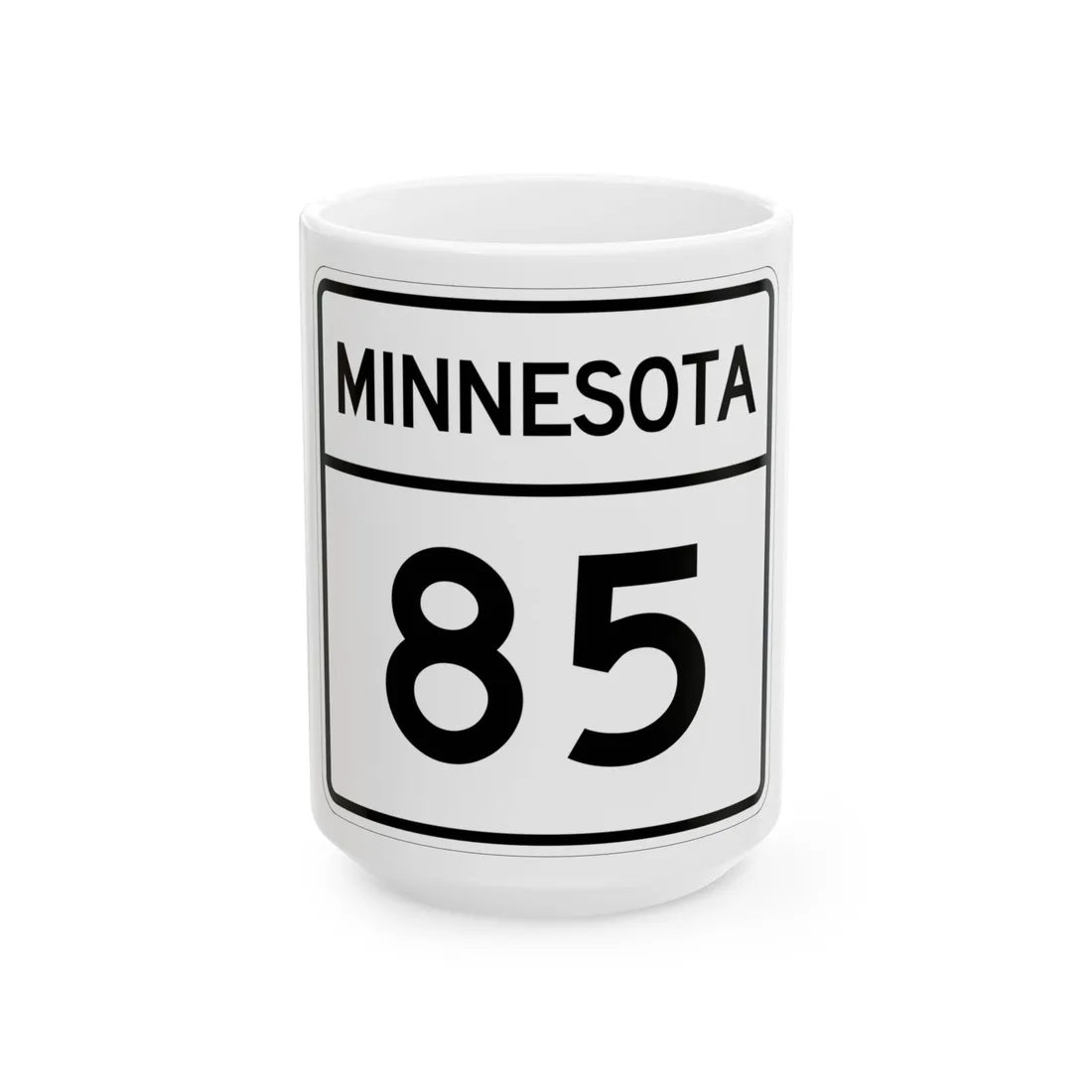 MN-85 1948 (Minnesota) (Road Sign) White Coffee Mug 15oz - Go Mug Yourself
