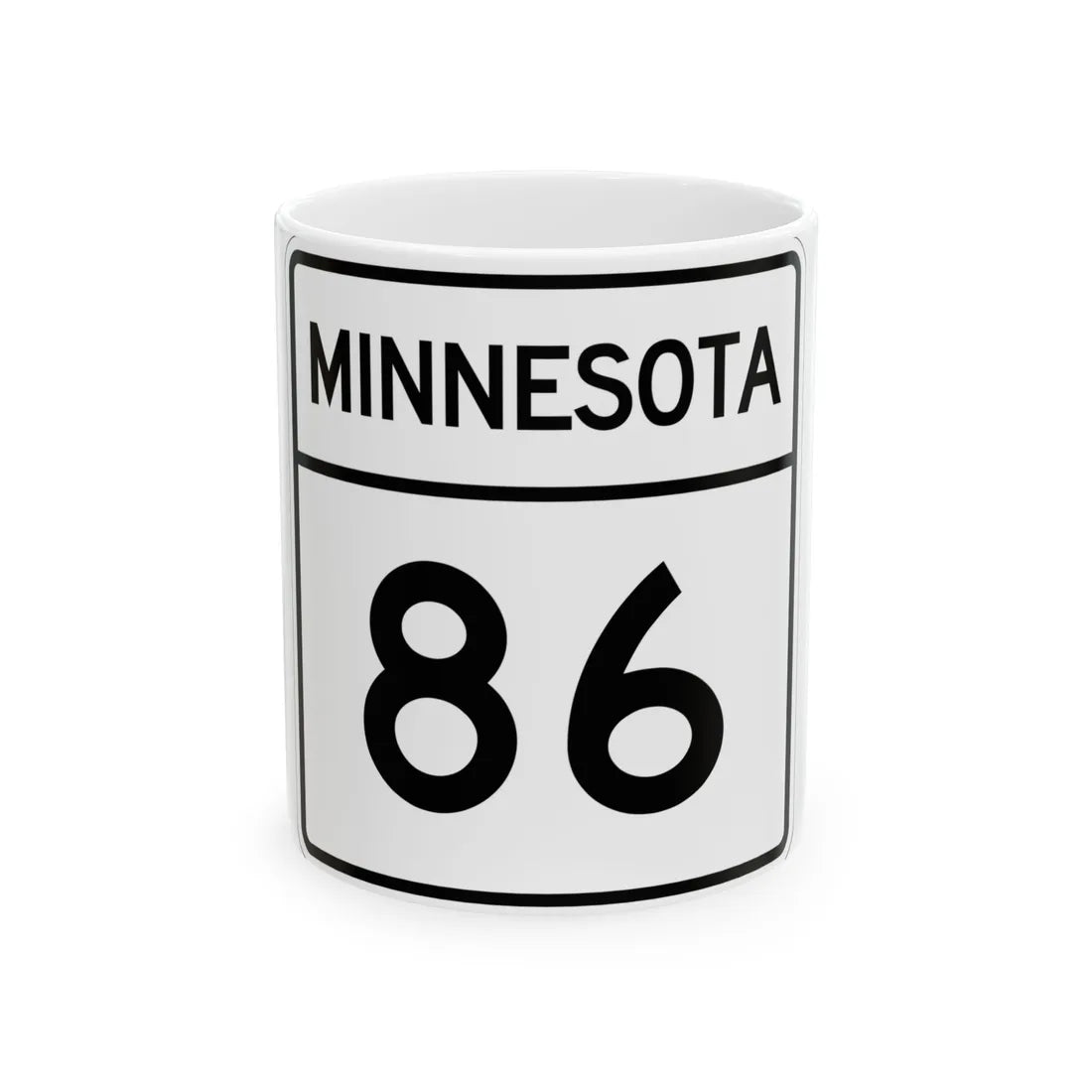 MN-86 1948 (Minnesota) (Road Sign) White Coffee Mug 11oz - Go Mug Yourself
