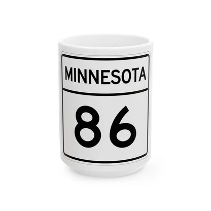 MN-86 1948 (Minnesota) (Road Sign) White Coffee Mug 15oz - Go Mug Yourself
