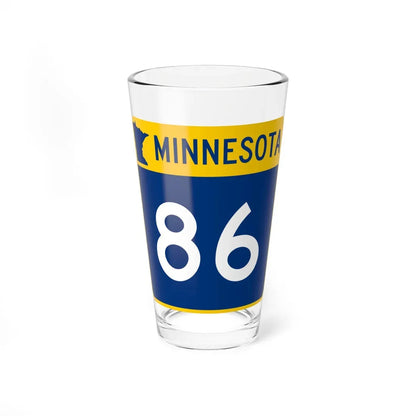 MN-86 (Minnesota) (Road Sign) Pint Glass 16oz 16oz - Go Mug Yourself