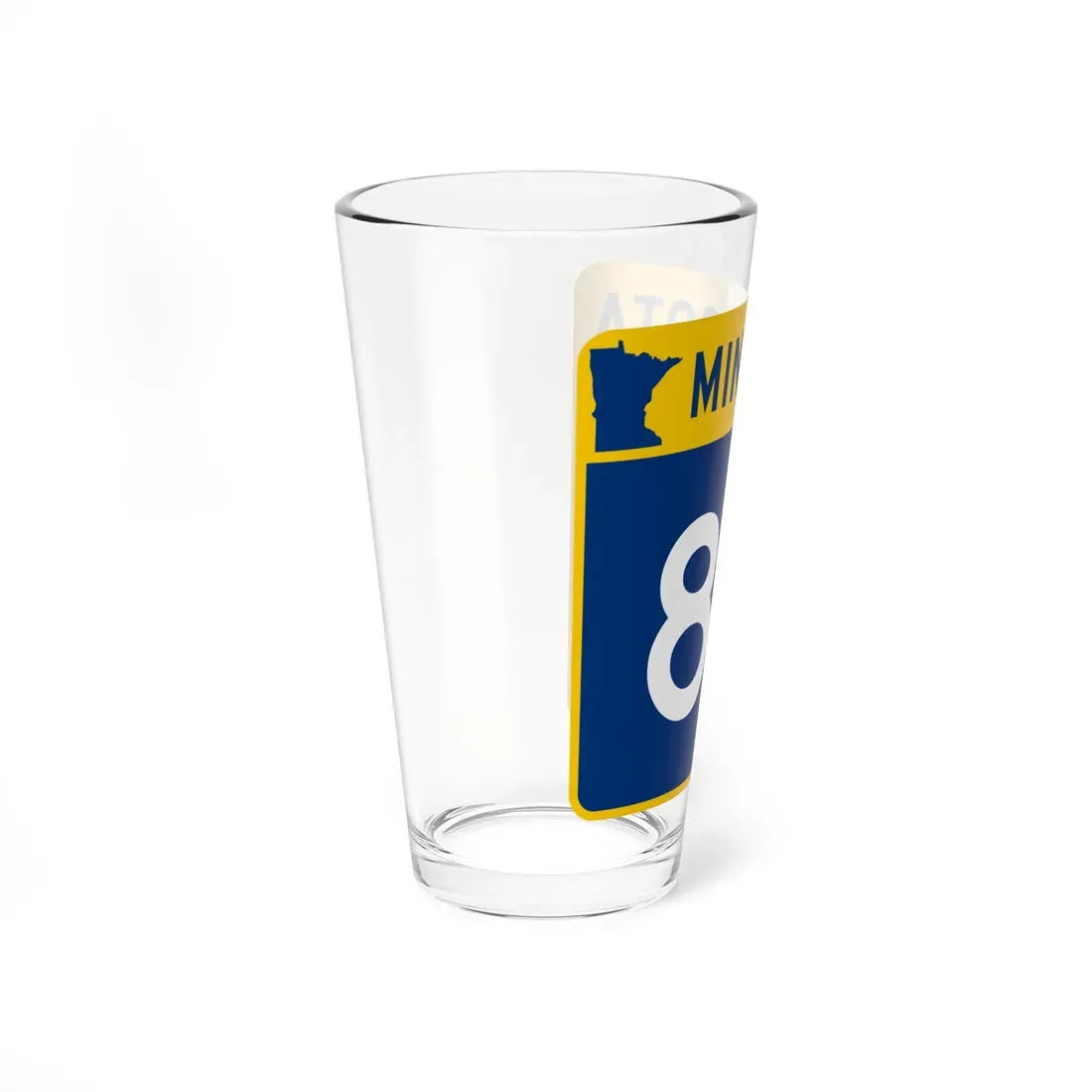 MN-86 (Minnesota) (Road Sign) Pint Glass 16oz - Go Mug Yourself