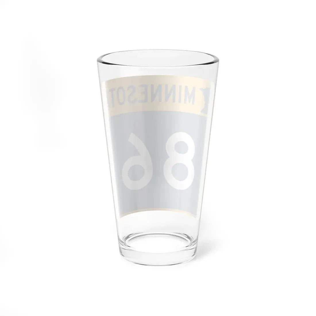 MN-86 (Minnesota) (Road Sign) Pint Glass 16oz - Go Mug Yourself