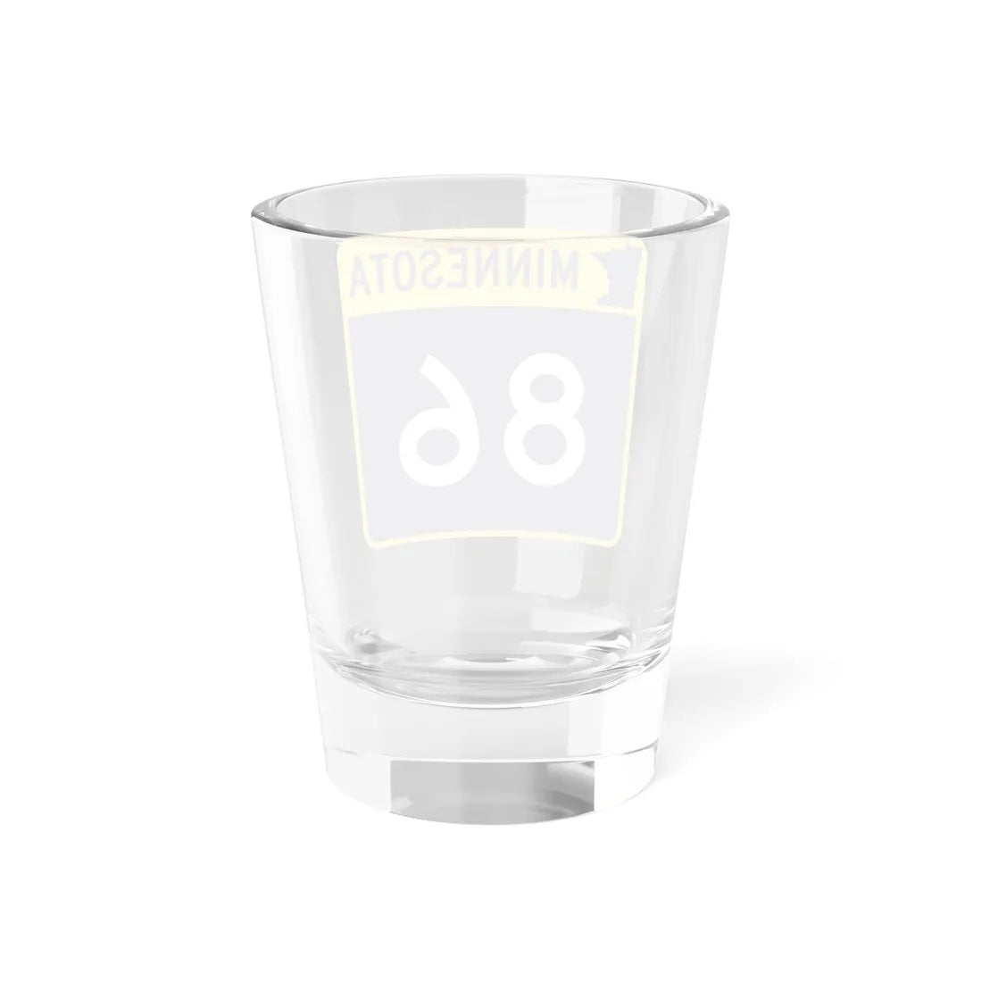 MN-86 (Minnesota) (Road Sign) Shot Glass 1.5oz - Go Mug Yourself