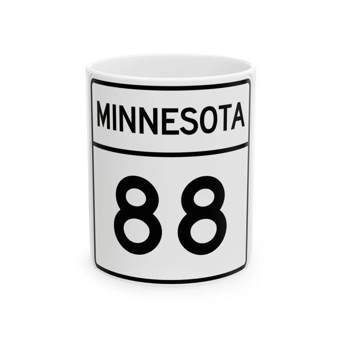 MN-88 1948 (Minnesota) (Road Sign) White Coffee Mug 11oz - Go Mug Yourself