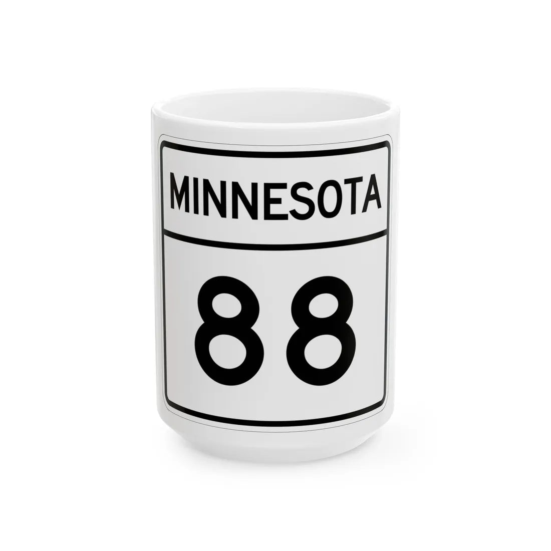 MN-88 1948 (Minnesota) (Road Sign) White Coffee Mug 15oz - Go Mug Yourself