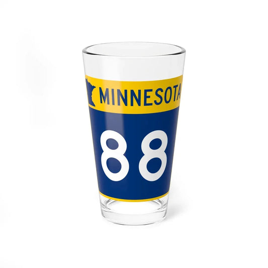 MN-88 (Minnesota) (Road Sign) Pint Glass 16oz 16oz - Go Mug Yourself