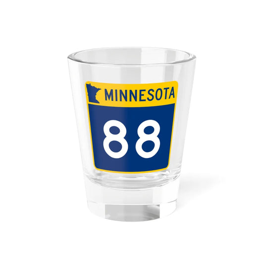 MN-88 (Minnesota) (Road Sign) Shot Glass 1.5oz 1.5oz - Go Mug Yourself