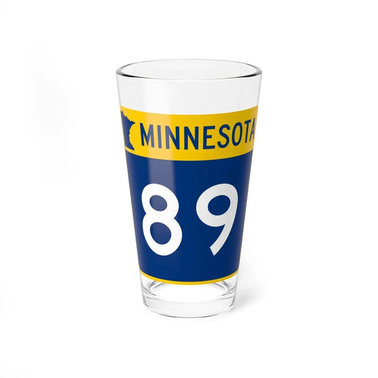 MN-89 (Minnesota) (Road Sign) Pint Glass 16oz 16oz - Go Mug Yourself