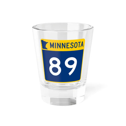 MN-89 (Minnesota) (Road Sign) Shot Glass 1.5oz 1.5oz - Go Mug Yourself