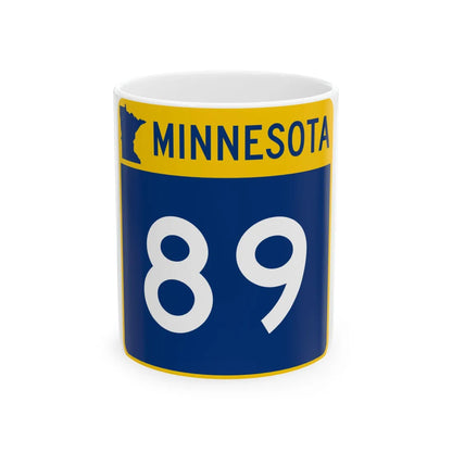 MN-89 (Minnesota) (Road Sign) White Coffee Mug 11oz - Go Mug Yourself