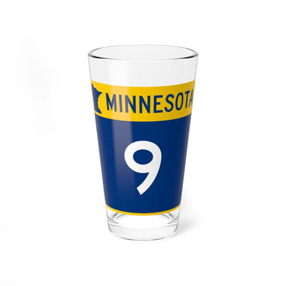 MN-9 (Minnesota) (Road Sign) Pint Glass 16oz 16oz - Go Mug Yourself