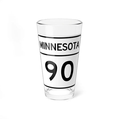 MN-90 1948 (Minnesota) (Road Sign) Pint Glass 16oz 16oz - Go Mug Yourself