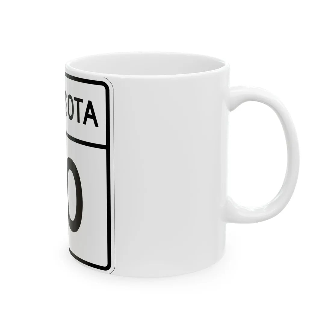 MN-90 1948 (Minnesota) (Road Sign) White Coffee Mug - Go Mug Yourself