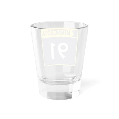 MN-91 (Minnesota) (Road Sign) Shot Glass 1.5oz - Go Mug Yourself