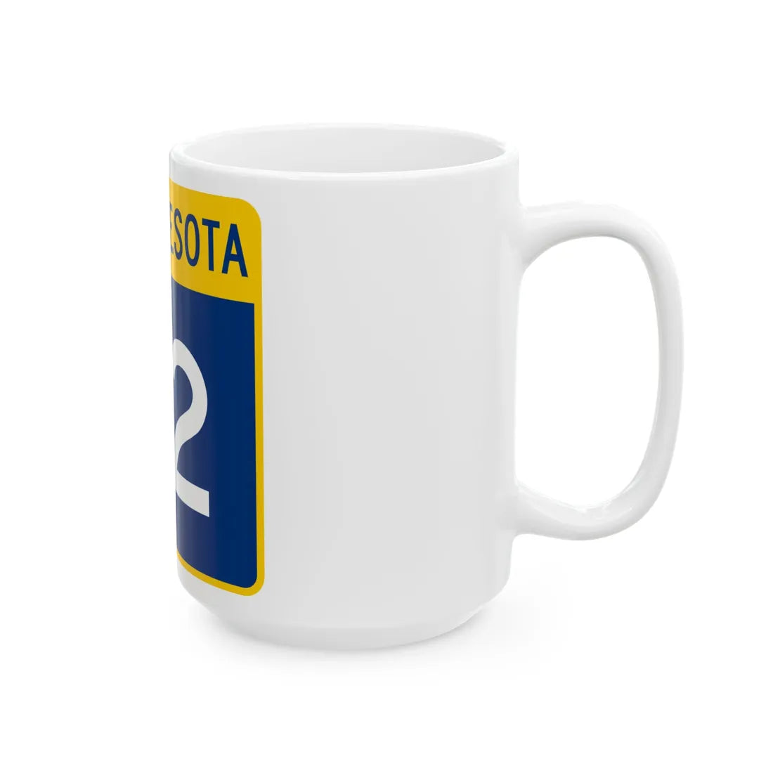 MN-92 (Minnesota) (Road Sign) White Coffee Mug - Go Mug Yourself