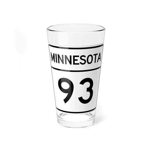 MN-93 1948 (Minnesota) (Road Sign) Pint Glass 16oz 16oz - Go Mug Yourself