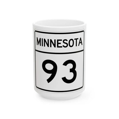 MN-93 1948 (Minnesota) (Road Sign) White Coffee Mug 15oz - Go Mug Yourself