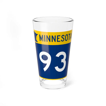 MN-93 (Minnesota) (Road Sign) Pint Glass 16oz 16oz - Go Mug Yourself