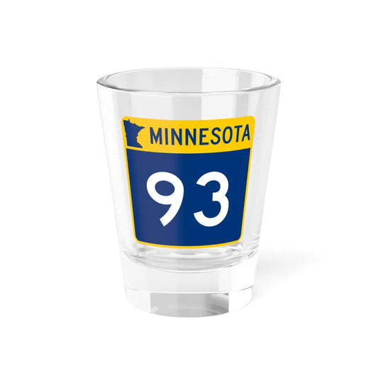 MN-93 (Minnesota) (Road Sign) Shot Glass 1.5oz 1.5oz - Go Mug Yourself