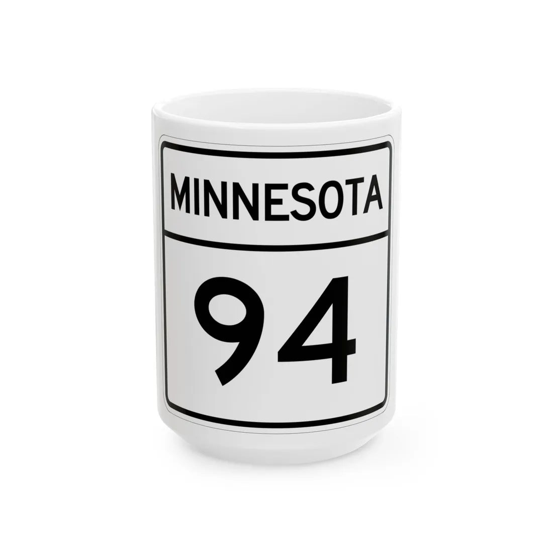 MN-94 1948 (Minnesota) (Road Sign) White Coffee Mug 15oz - Go Mug Yourself