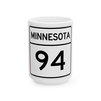 MN-94 1948 (Minnesota) (Road Sign) White Coffee Mug 15oz - Go Mug Yourself