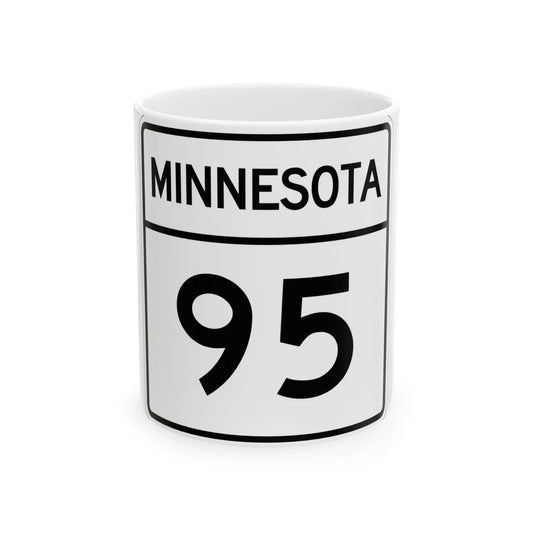 MN-95 1948 (Minnesota) (Road Sign) White Coffee Mug 11oz - Go Mug Yourself