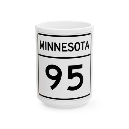 MN-95 1948 (Minnesota) (Road Sign) White Coffee Mug - Go Mug Yourself
