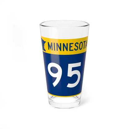 MN-95 (Minnesota) (Road Sign) Pint Glass 16oz 16oz - Go Mug Yourself