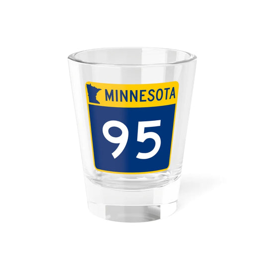 MN-95 (Minnesota) (Road Sign) Shot Glass 1.5oz 1.5oz - Go Mug Yourself