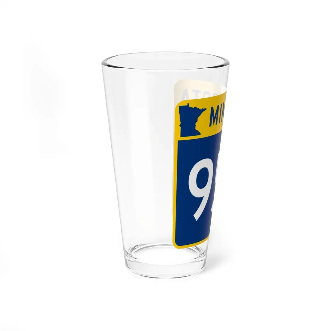 MN-952 (Minnesota) (Road Sign) Pint Glass 16oz - Go Mug Yourself