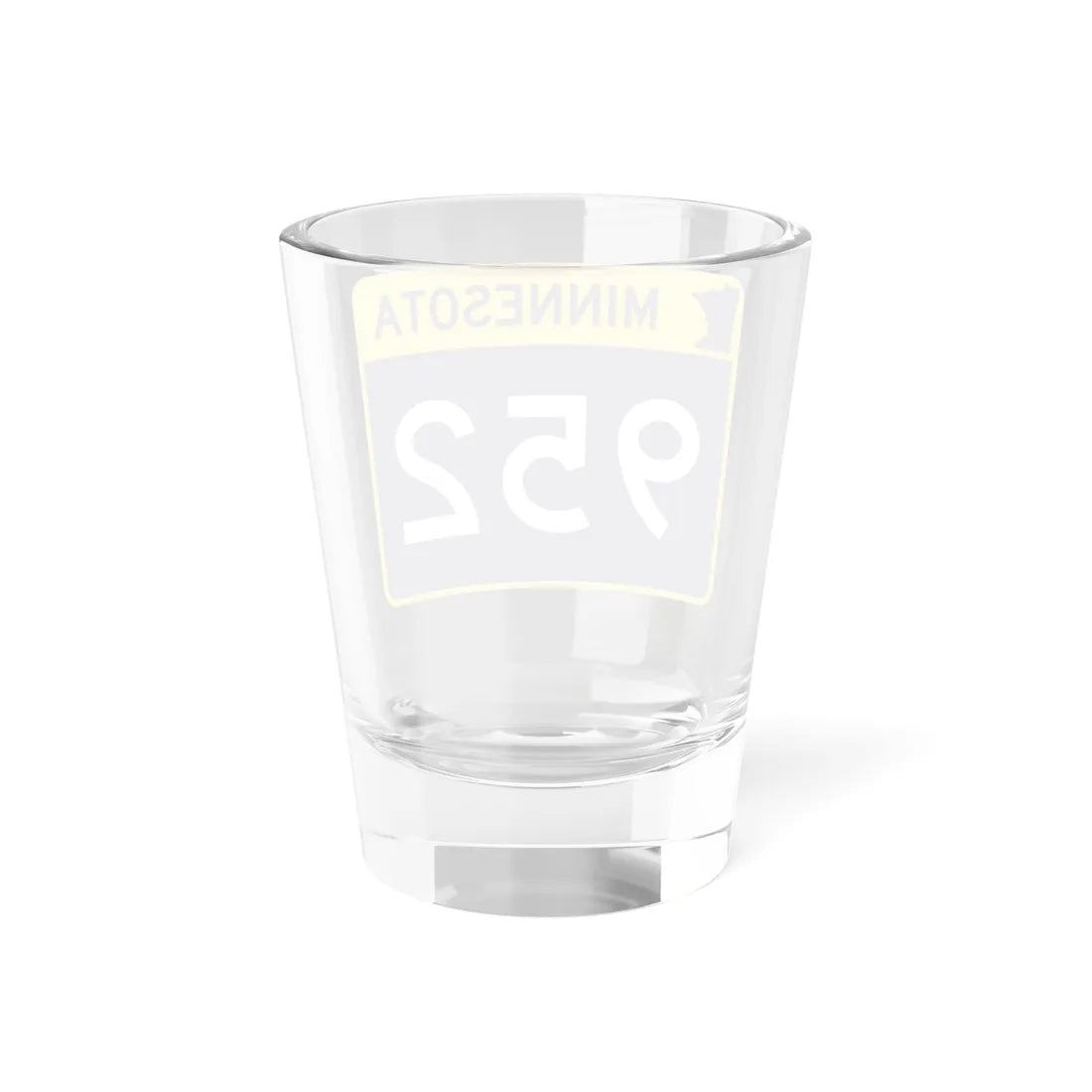 MN-952 wide (Minnesota) (Road Sign) Shot Glass 1.5oz - Go Mug Yourself